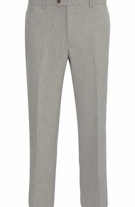 Bhs Light Grey Linen Look Trousers, Grey BR65L01GGRY