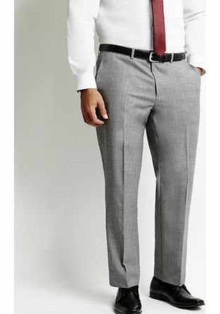 Bhs Light Grey Slim Fit Suit Trousers, Grey