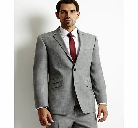 Bhs Light Grey Slim Fit with WoolSuit Jacket, Grey
