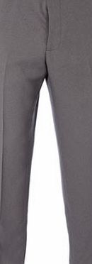 Bhs Light Grey Stripe Flat Front Trousers, Grey