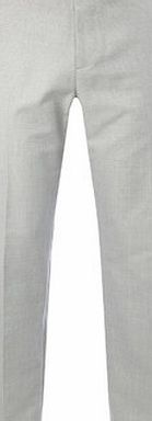 Bhs Light Grey Texture Tailored Fit Flat Front
