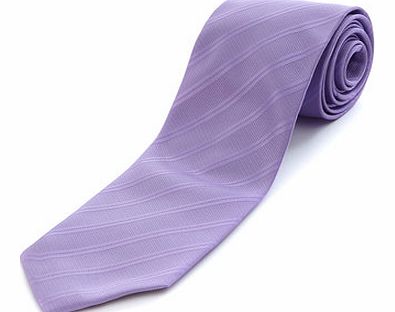 Bhs Light Purple Self Stripe Tie, Purple BR66P05EPUR