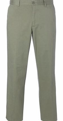 Light Sage Flat Front Chinos, Green BR58A03FGRN