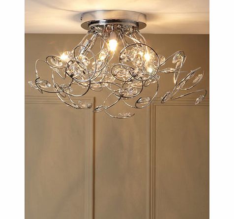 Lila Flush Ceiling Light, chrome 9768000409