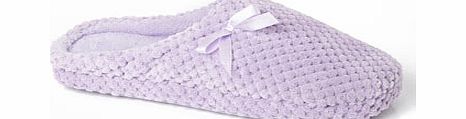 Bhs Lilac Bobble Curve Cut Full Toe Slippers, lilac
