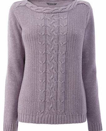 Bhs Lilac Cable Jumper, lilac 18980010125