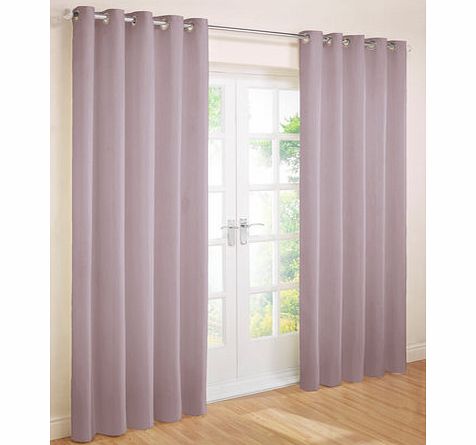 Bhs Lilac Essentials plain Panama eyelet curtain,