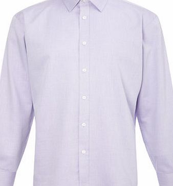 Bhs Lilac Herringbone Point Collar Shirt, Purple