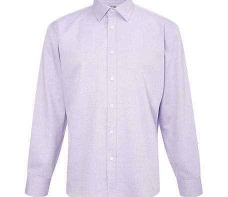 Bhs Lilac Herringbone Shirt, Purple BR66C28GLIL