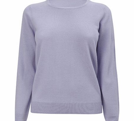 Bhs Lilac Marl Supersoft Long Sleeve Crew Neck