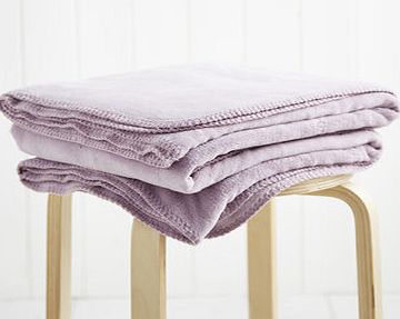 Bhs Lilac Microfleece Throw, lilac 1881811499