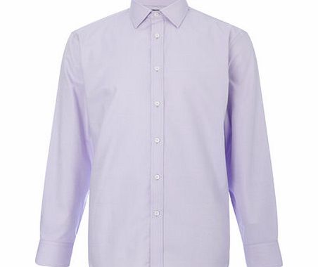 Bhs Lilac Texture Cotton Shirt, Lilac BR66K07FLIL