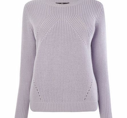 Lilac Transfer Rib Jumper, lilac 587410125