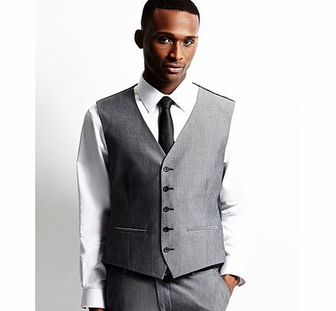 Limehaus Grey Two Tone Waistcoat, Grey BR64B12EGRY