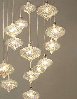 Bhs Lincoln 12 Light Cluster Light, irridescent