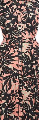 Bhs Linen Botanical Print Shirt Dress, coral 356703641