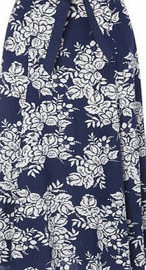 Bhs Linen Delft Print Maxi Skirt, blue/white 356680860
