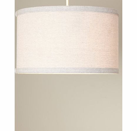 Bhs Linen taped edge drum shade, silver 9789980430