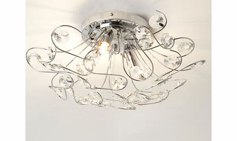 Bhs Livia Ceiling Flush Light, chrome 9784990409