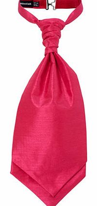 Bhs Lloyd Attree and Smith Plain Dark Pink Cravat,