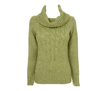 bhs Long sleeve cable cowl neck jumper