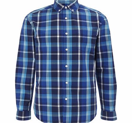 Bhs Long Sleeve Check Shirt, Blue BR51A01GNVY
