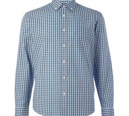 Bhs Long Sleeve Check Shirt, Blue BR51C03FBLU