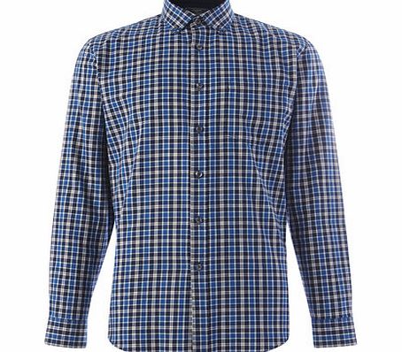 Long Sleeve Check Shirt, Blue BR51C15FNVY