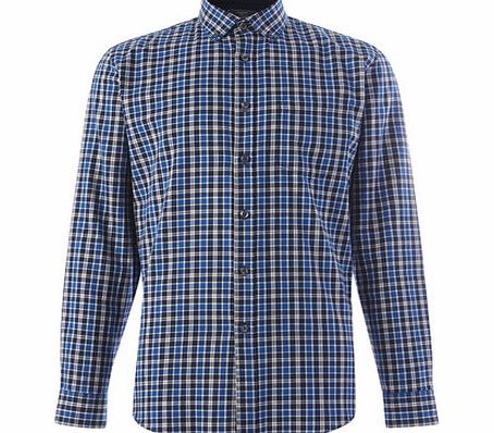 Bhs Long Sleeve Check Shirt, Blue BR51C15FNVY