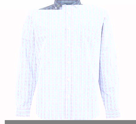 Bhs Long Sleeve Check Shirt, Blue BR51V05GBLU