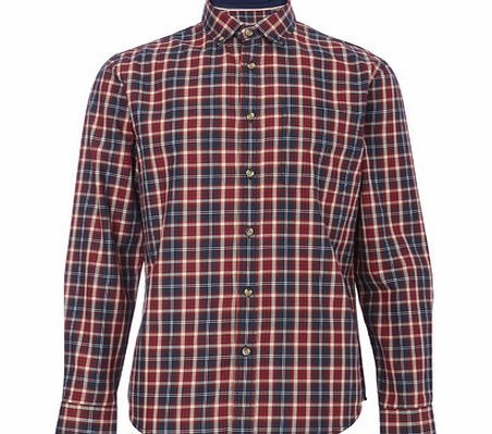 Bhs Long Sleeve Check Shirt, Red BR51C19FRED