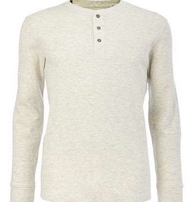 Bhs Long Sleeve Grandad Top, Cream BR54W01ENAT