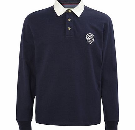 Bhs Long Sleeve Navy Rugby Top, Blue BR54P08FNVY