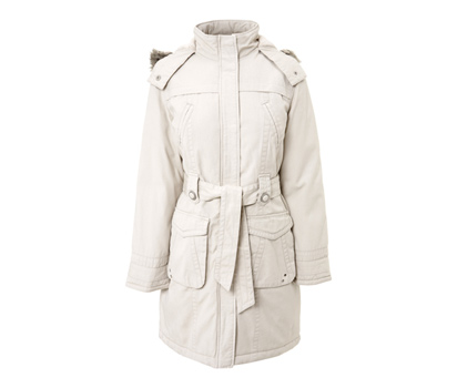 Longline hooded parka