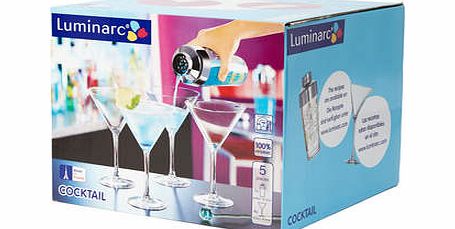 Bhs Luminarc Martini Cocktail Set, clear 9572512346
