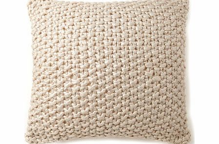 Bhs Luxe Foil Knitted Cushion, natural 1861820438