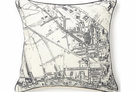 Bhs Luxe Map Cushion, grey 1860180870