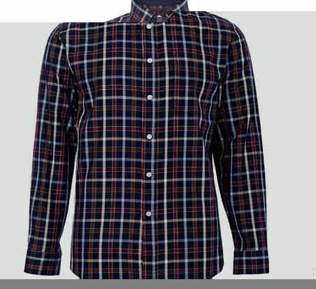 Bhs Luxury Long Sleeve Check Shirt, Red BR51L01FRED