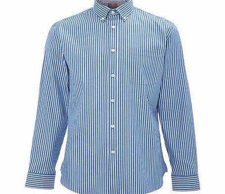 Bhs Luxury Long Sleeve StripeShirt, Blue BR51L02FBLU