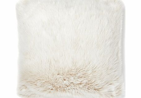 Bhs Luxury Polar Faux Fur Cushion, cream 1856180005