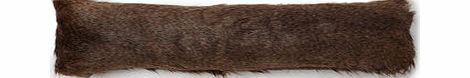 Bhs Luxury Two Tone Faux Fur Draft Excluder, brown