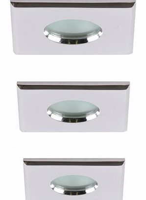 Bhs Lynx square recessed ceiling light 3 pack,