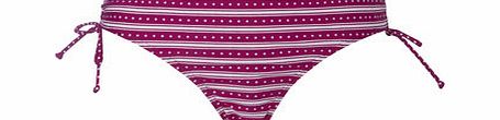 Bhs Magenta And White Great Value Spot Stripe Bikini