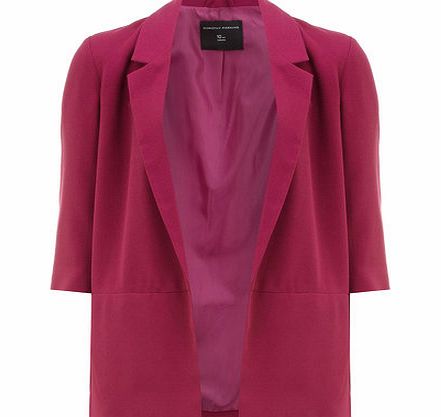 Bhs Magenta Pink Crepe Kimono Jacket, pink 19128400528