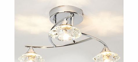 Bhs Marina 3 Light Ceiling Flush, chrome 9782430409