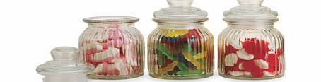 Bhs Maxwell Williams Candy jars 3 piece set, clear