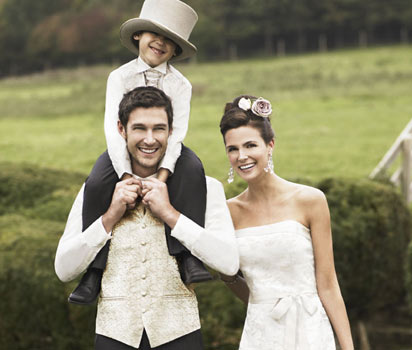 bhs Men` champagne waistcoat and cravat