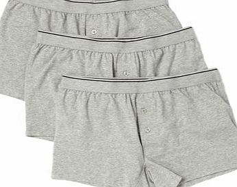 Bhs Mens 3 Pack Plain Grey Trunk, Grey BR60T03XGRY