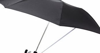 Bhs Mens Black Crook Handle Umbrella, Black