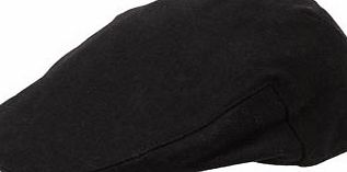 Bhs Mens Black Flat Cap, Black. BR63H48BBLK
